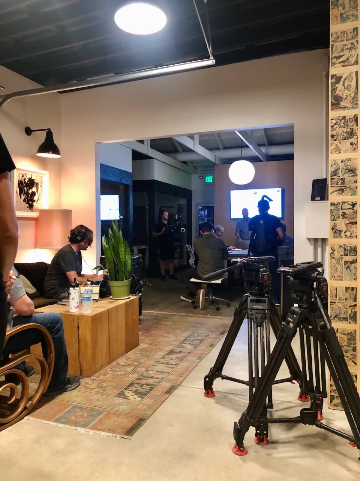 On set